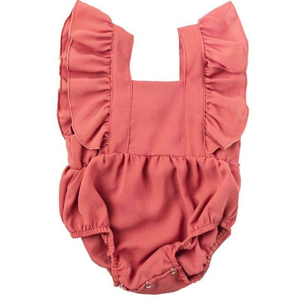 NWT Ruffle Romper- Summer Berry